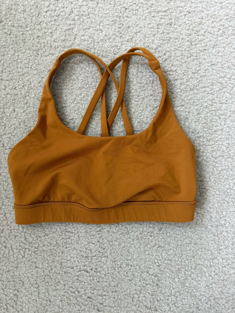 lululemon athletica Crossback Sports Bra - Mustard Gold